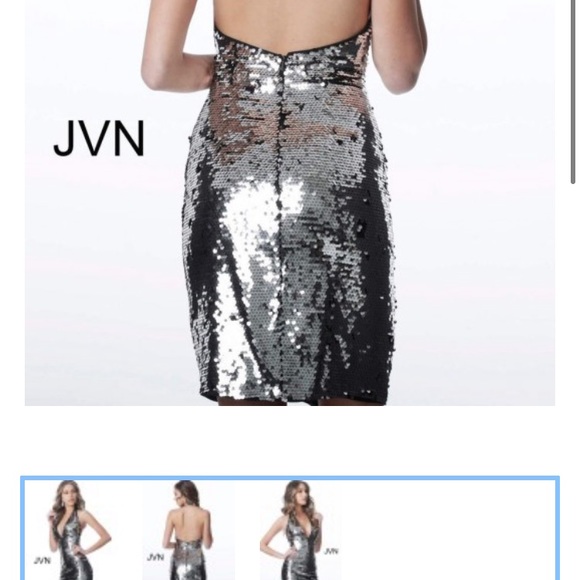 JVN by Jovani Gold Sequin Formal Dress - Picture 6 of 7